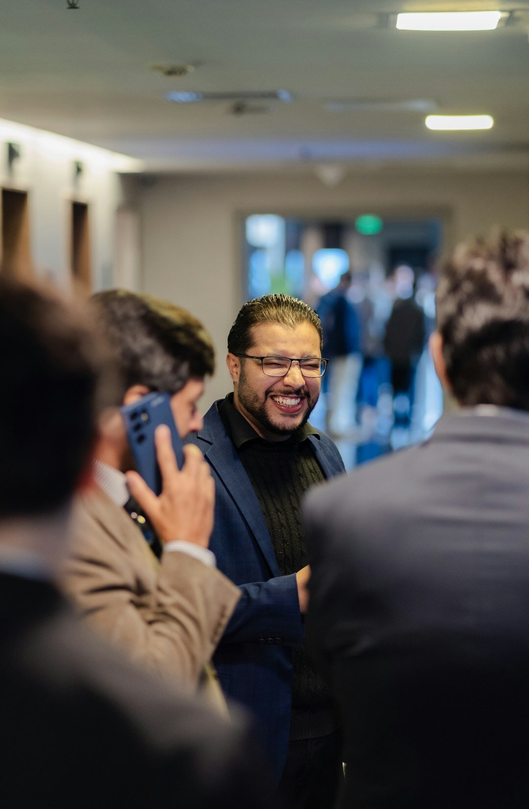 business people at networking event
