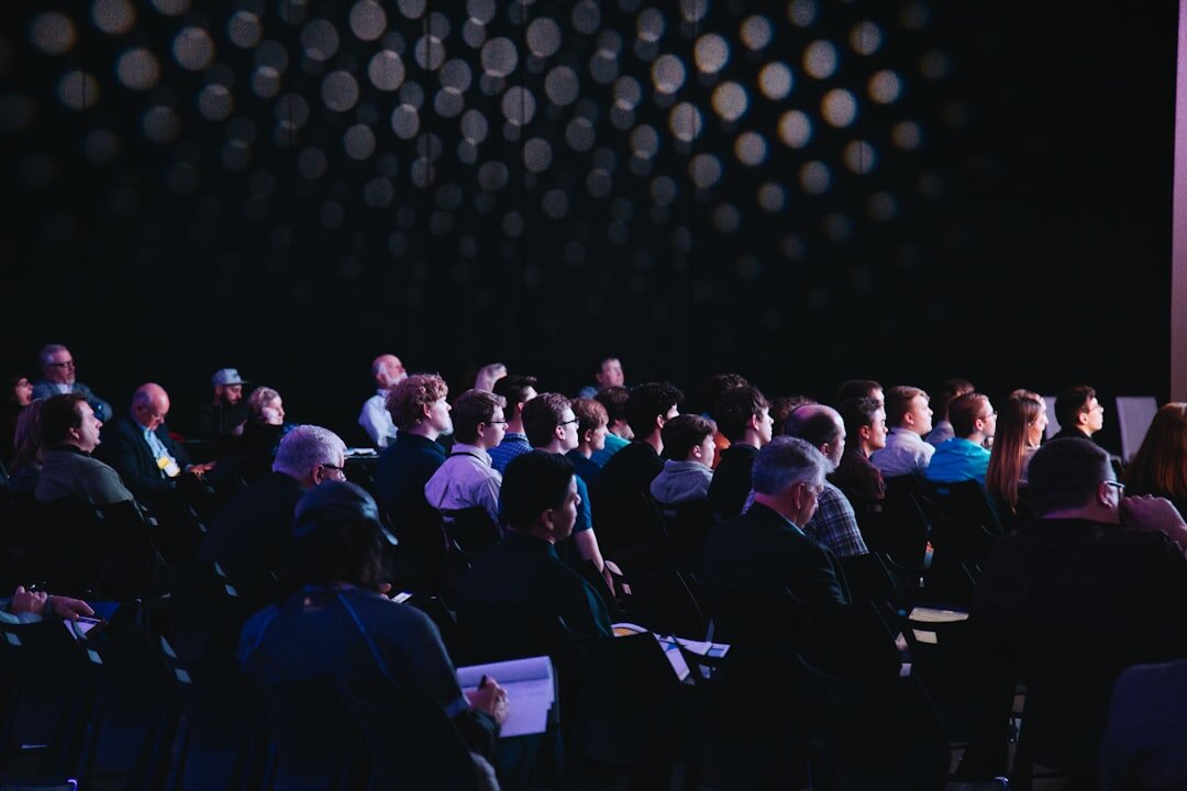 business conference attendees